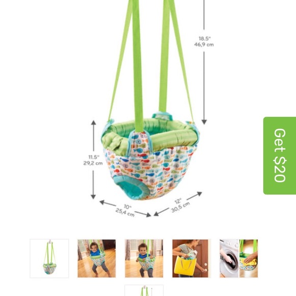 SOLD! Evenflo jumper - Picture 5 of 9